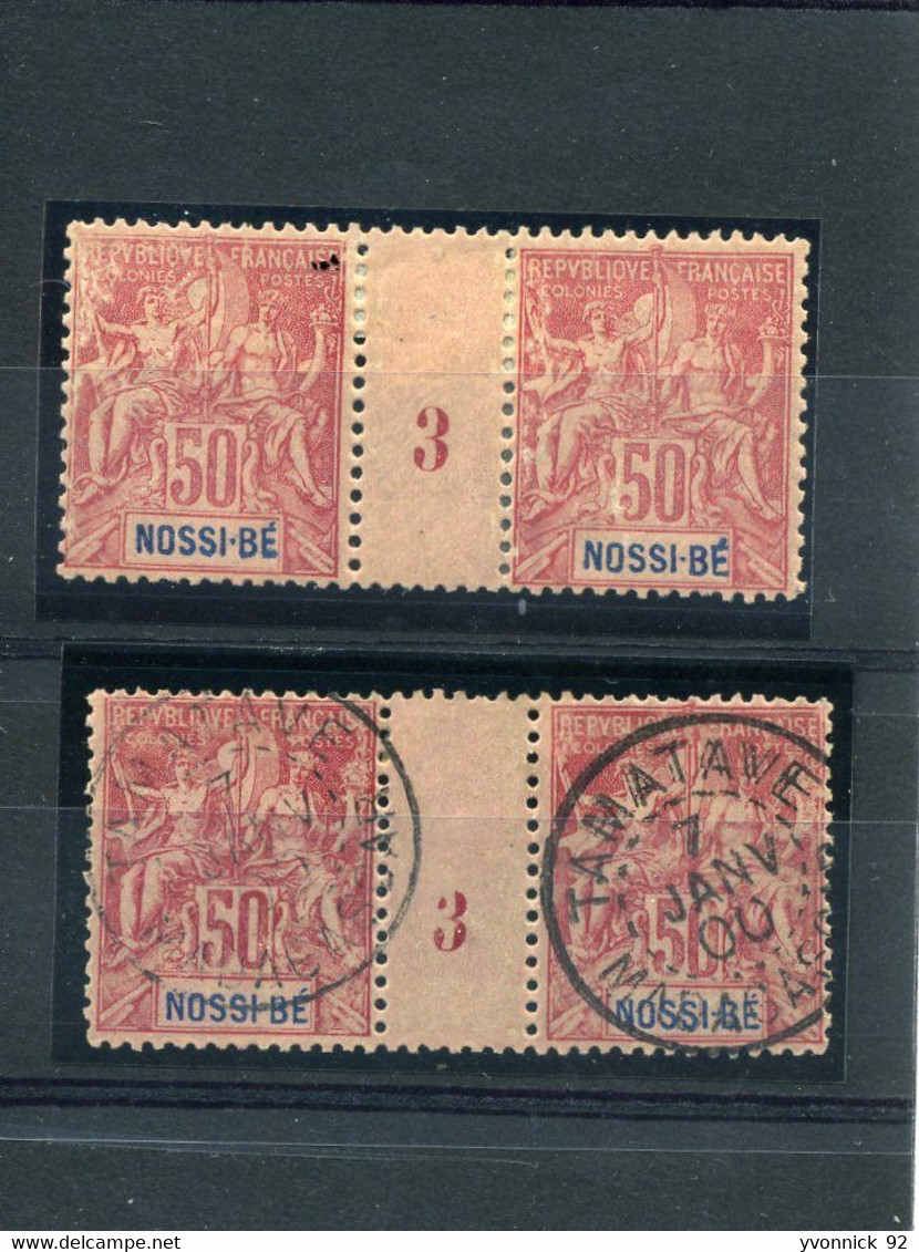 Nossi-Bée _1893_ 2 Millesimes  N°37_ 1  Obl. - Autres & Non Classés