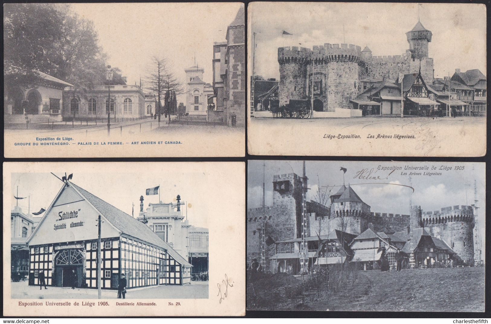 SUPERBE LOT DE 35 X EXPOSITION DE LIEGE 1905 - ARCHITECTURE  - A SAISIR !!! BUY NOW ! - Ausstellungen