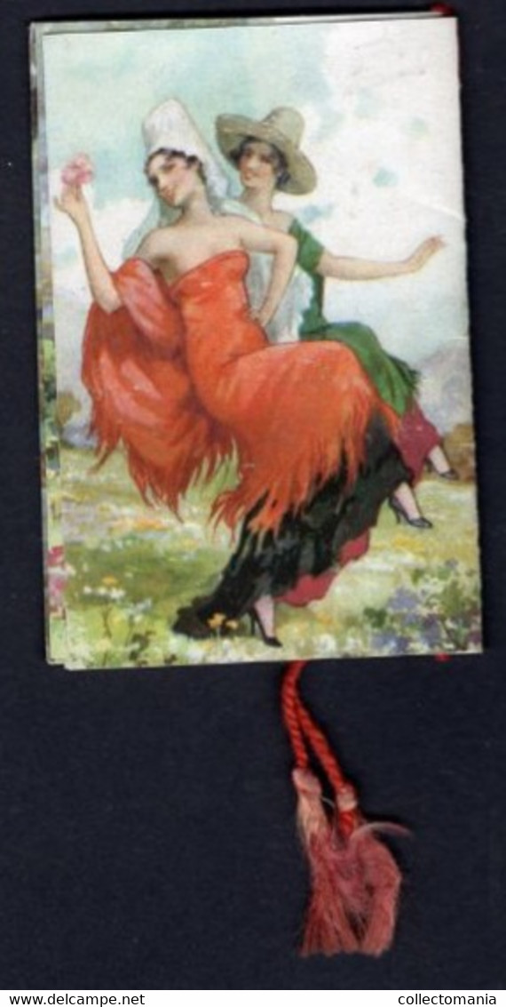 1 Carnet Booklet Calendrier  1942  Donne in Fiore Perfumed Almanac  Pietro di Matteo NAPOLI  6x9 cm