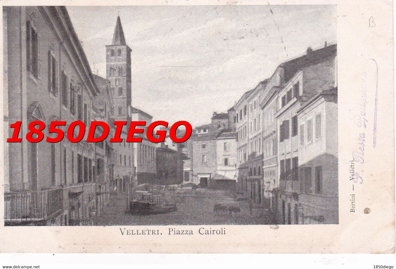 VELLETRI - PIAZZA CAIROLI F/PICCOLO VIAGGIATA ANIMAZIONE - Velletri