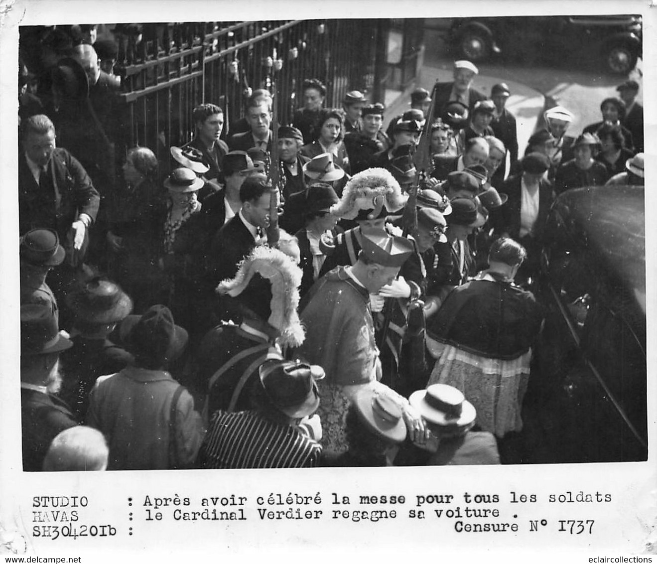 Photographie      Le Cardinal Verdier Célèbre La Messe      (voir Scan Et Commentaires) - Identified Persons