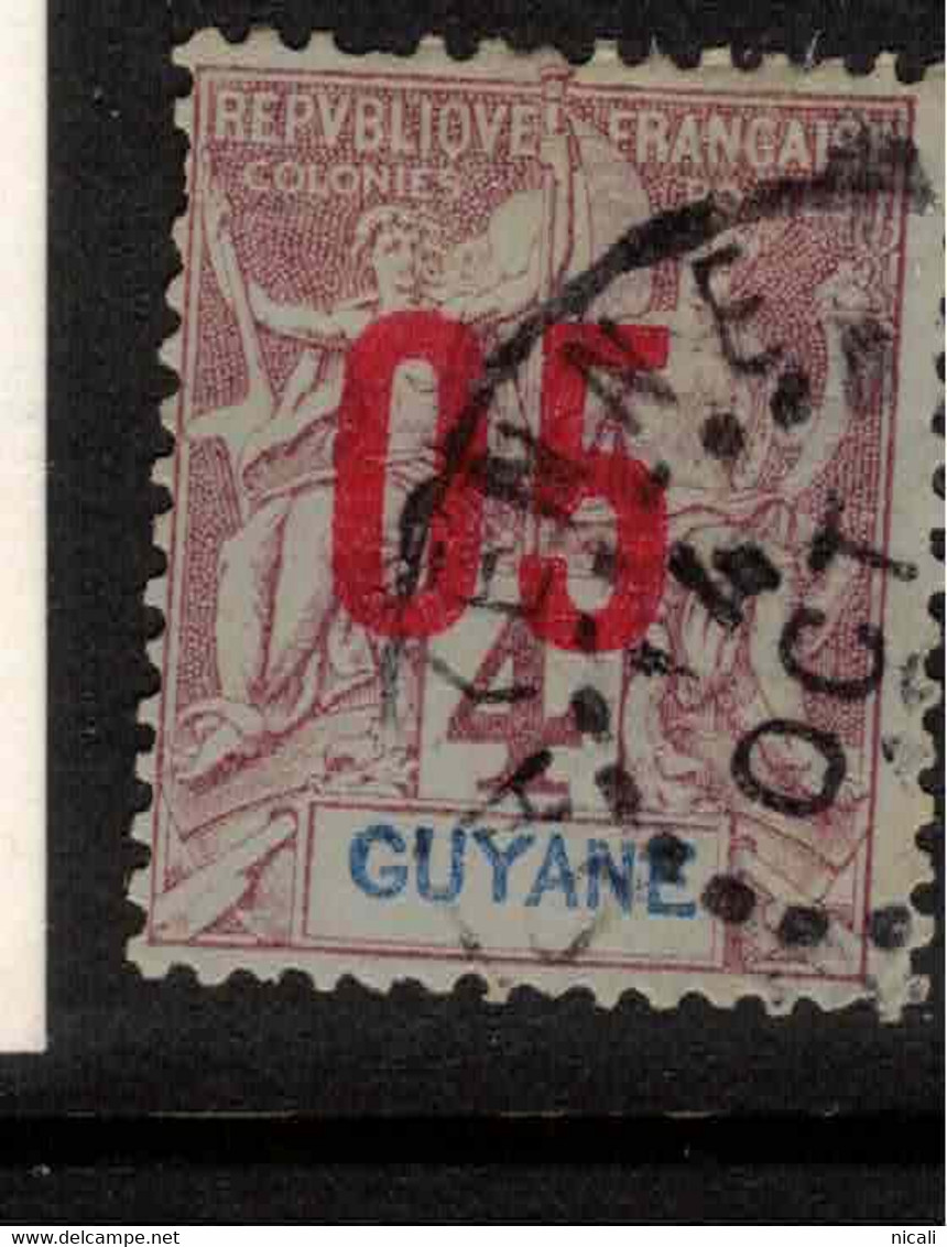 FRENCH GUIANA 1912 05 On 4c Brown And Grey SG 75A U #VG1 - Otros & Sin Clasificación