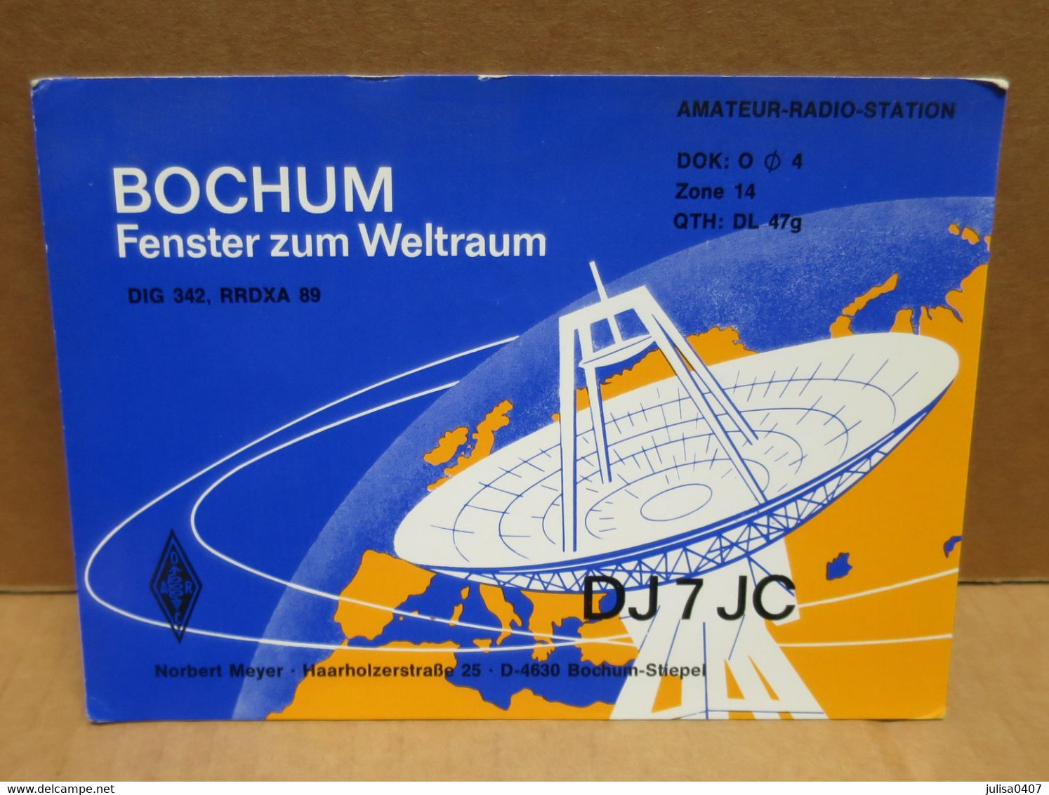 BOCHUM (Allemagne) Carte Illustrée Radio Amateur - Bochum