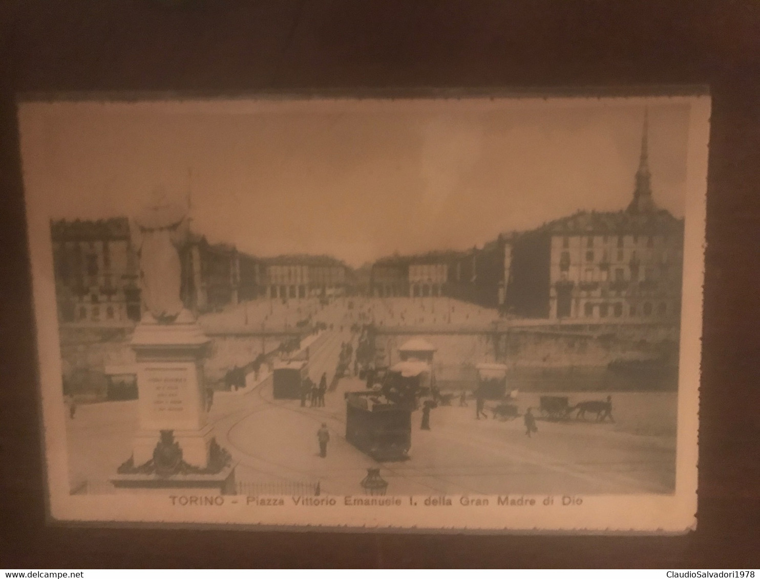 1920 Torino Corso Vittorio Emanuele I Della Gran Madre Di Dio - Tram - Molto Animata  - Cartolina Fp Viaggiata - Transports