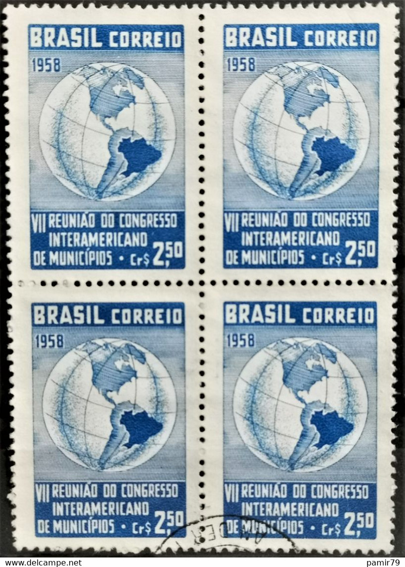 1958 Interamerikanische Gemeindekongress Rio De Janeiro Viererblock MiNr: 949 - Autres & Non Classés