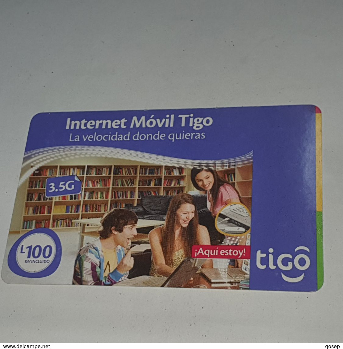 Honduras-(HN-TIG-REF-0028A)-internet Movil Tigo-(21)-(L100)-(31/1/2010)-(674916224780)-used Card - Honduras