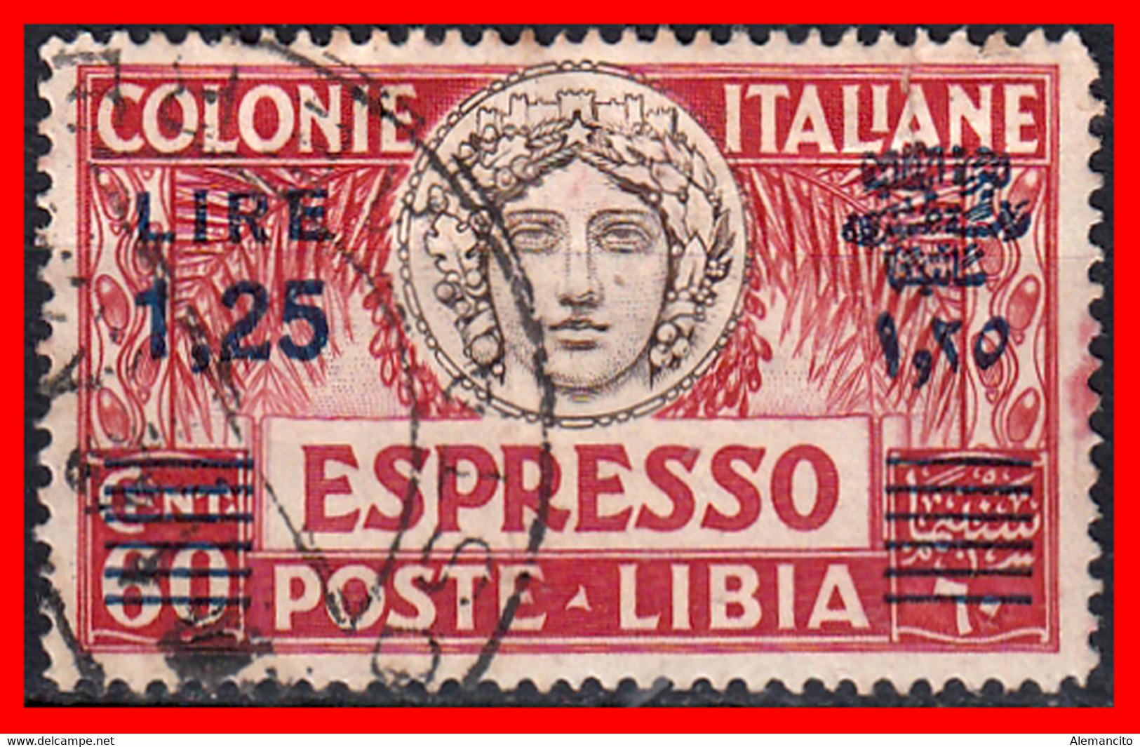 ITALIA  AÑO 1927-1936 ALEGORIA ITALIANA,URGENTES, SOBRECARGADOS - Libia