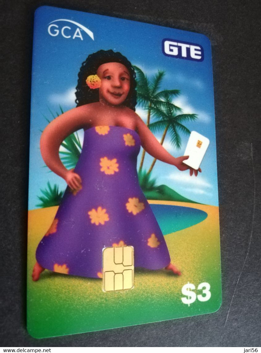 HAWAII  $3,- GLOBAL CHIPCARD ALIANCE  CGA 1998   HAWAII LADY WITH PALMS   MINT      **5111** - Hawaii