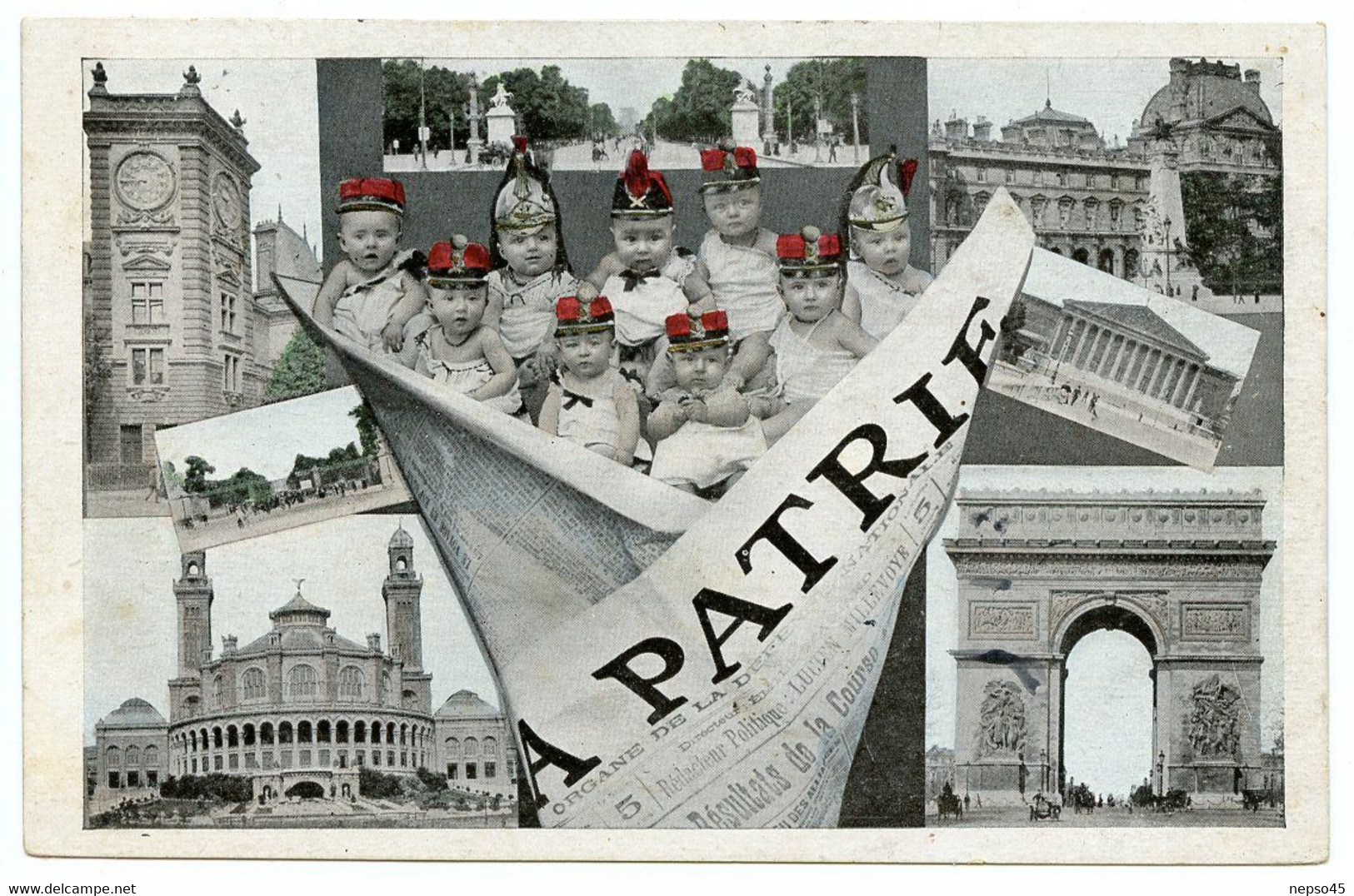 Presse.La Patrie Quotidien Parisien Conservateur Second Empire Soutien De L'Empereur Napoléon III Bébés Patriotiques. - Non Classés