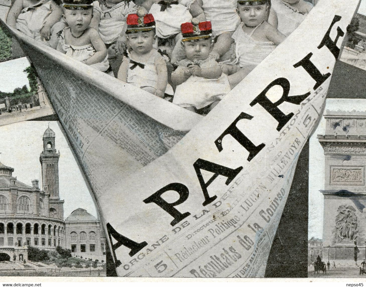 Presse.La Patrie Quotidien Parisien Conservateur Second Empire Soutien De L'Empereur Napoléon III Bébés Patriotiques. - Non Classés