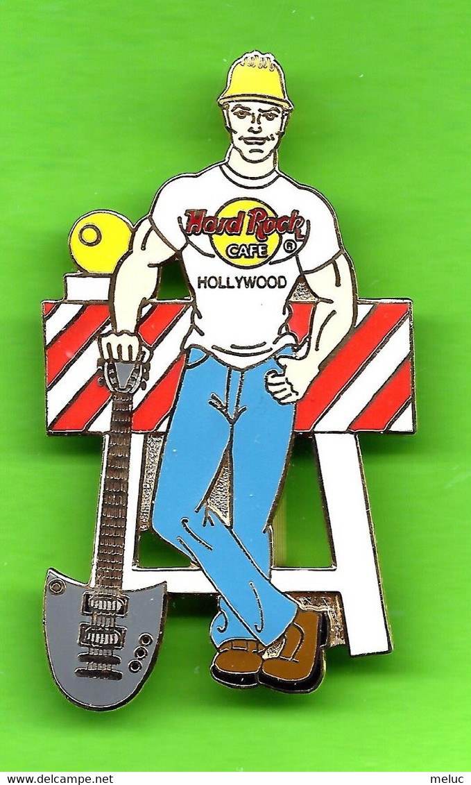 Pin's  / Broche Hard Rock Café Hollywood Homme Travaux De Voirie - HRC058 - Musik