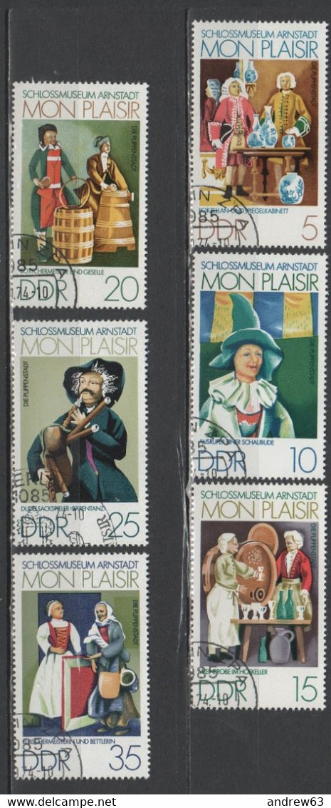 GERMANIA - GERMANY - Deutschland - ALLEMAGNE - DDR - 6 Stamps - Schlossmuseum Arnstadt Puppenstadt - Usati - Used - Dolls