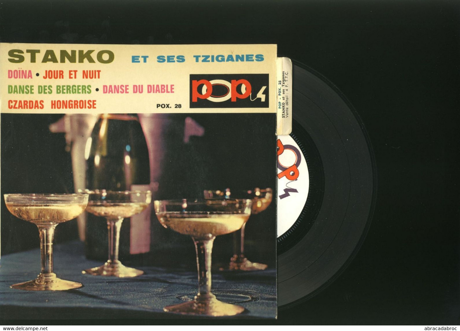 Stanko Et Ses Tziganes - Disque 45 Tours -  Doina - Jour Et Nuit - Czardas Hongrois - World Music