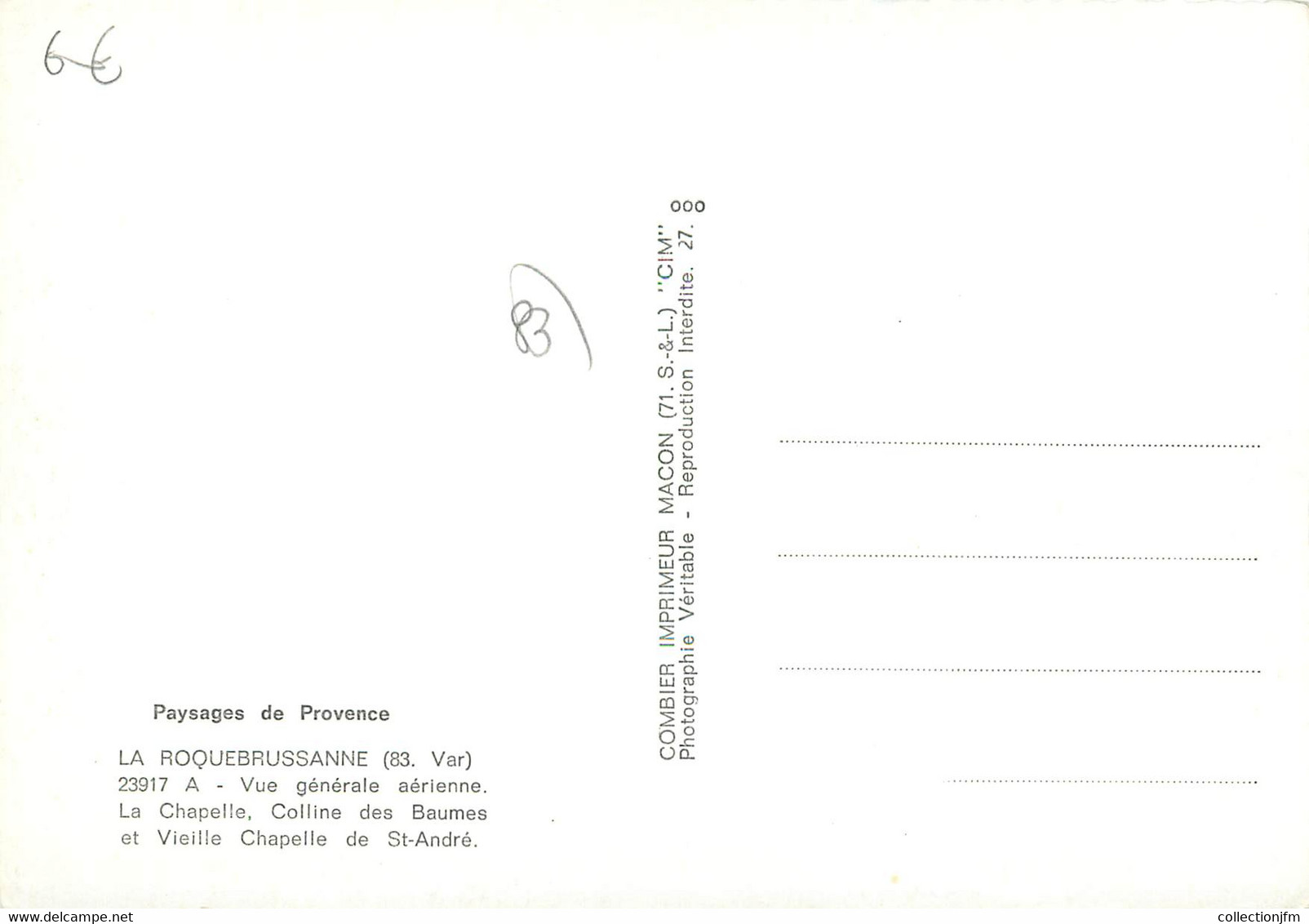/ CPSM FRANCE 83 "La Roquebrussanne, Vue Générale Aérienne" - La Roquebrussanne