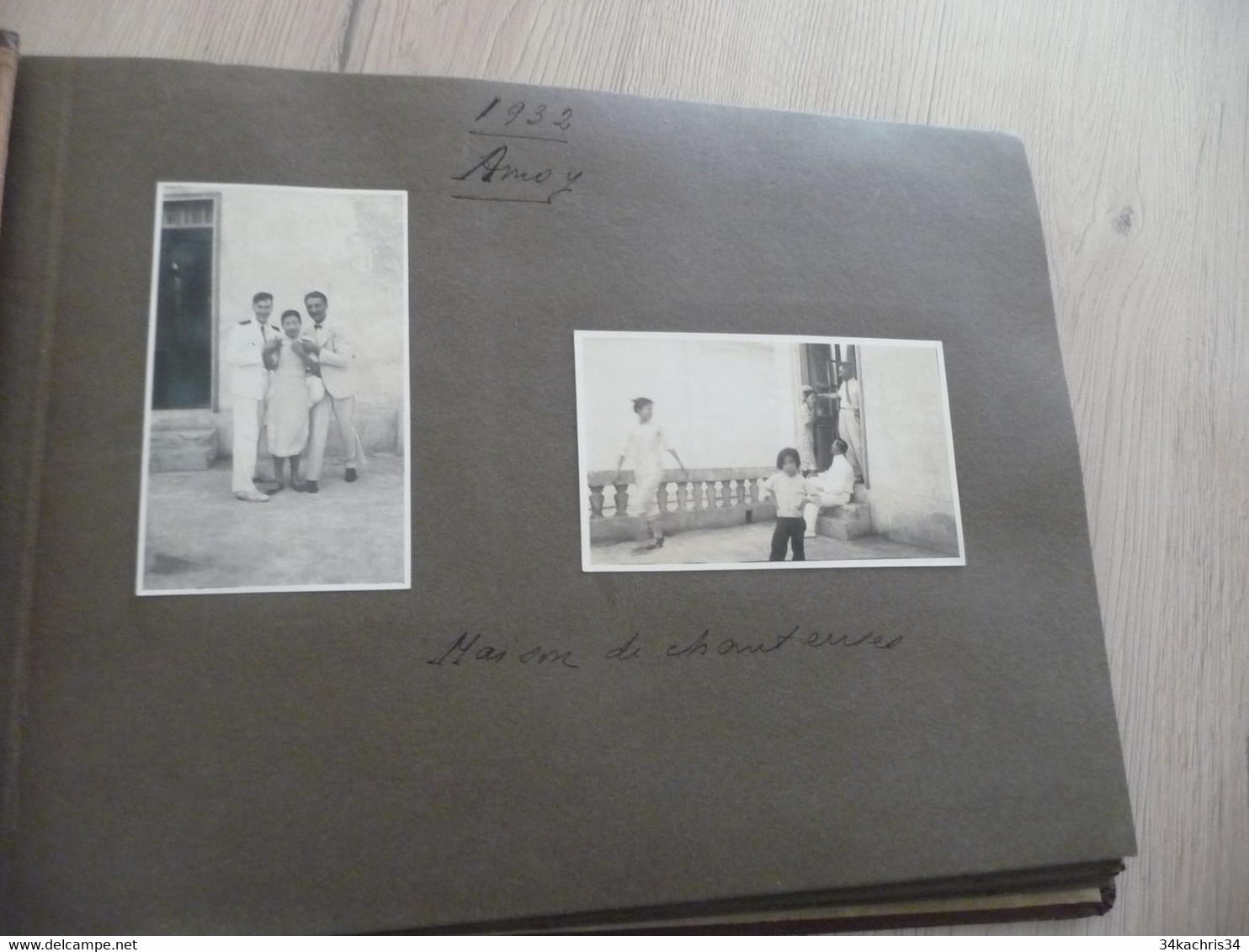 Album 76 Photos Originales Indochine Viêt-Nam Années 30 Conquêtes Féminines D'un Officier Marine - Albums & Collections