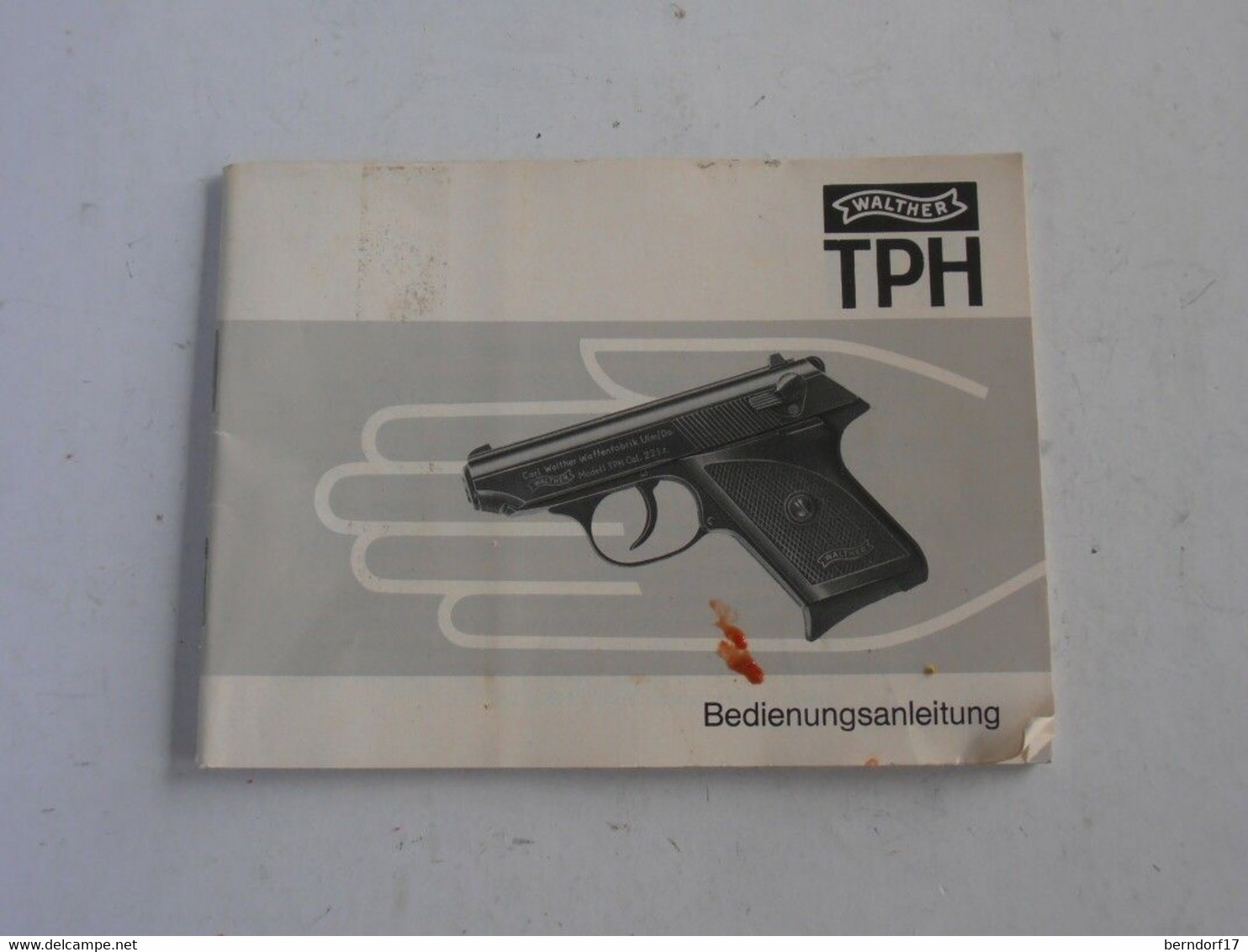 WALTHER TPH - INSTRUCTION MANUAL - Andere & Zonder Classificatie