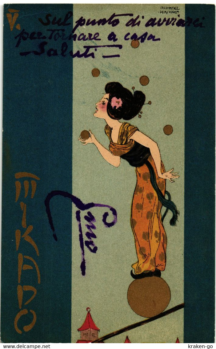 CPA RAPHAEL KIRCHNER - "Mikado" - VG - K027 - Kirchner, Raphael