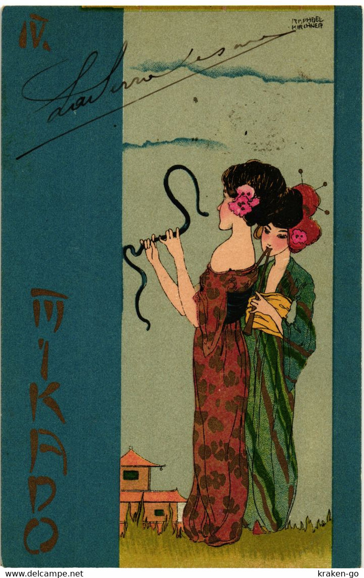 CPA RAPHAEL KIRCHNER - "Mikado" - VG - K033 - Kirchner, Raphael