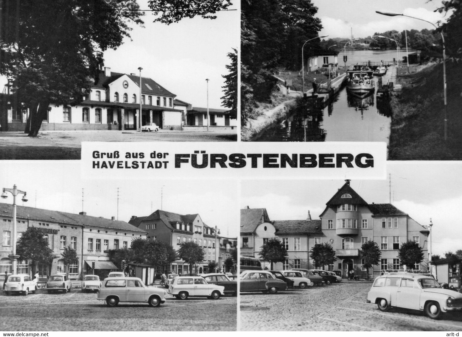 DC5804 - Ak Fürstenberg Gruß Aus Der Havelstadt Handabzug PGH - Fuerstenberg