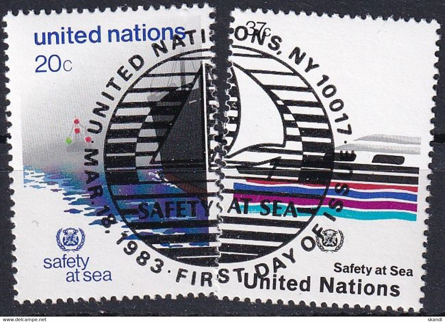 UNO NEW YORK 1983 Mi-Nr. 417/18 O Used - Aus Abo - Oblitérés