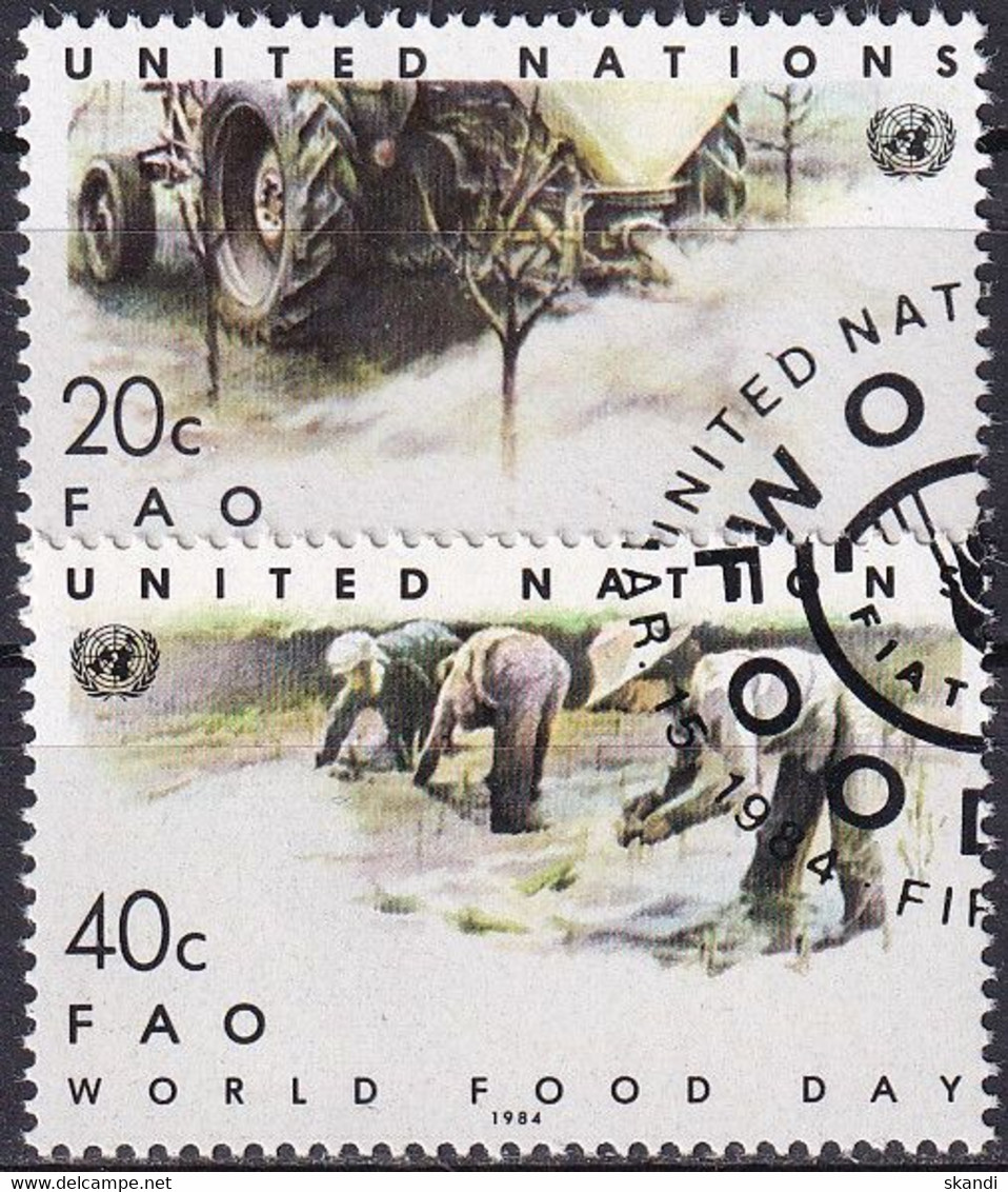 UNO NEW YORK 1984 Mi-Nr. 442/43 O Used - Aus Abo - Oblitérés