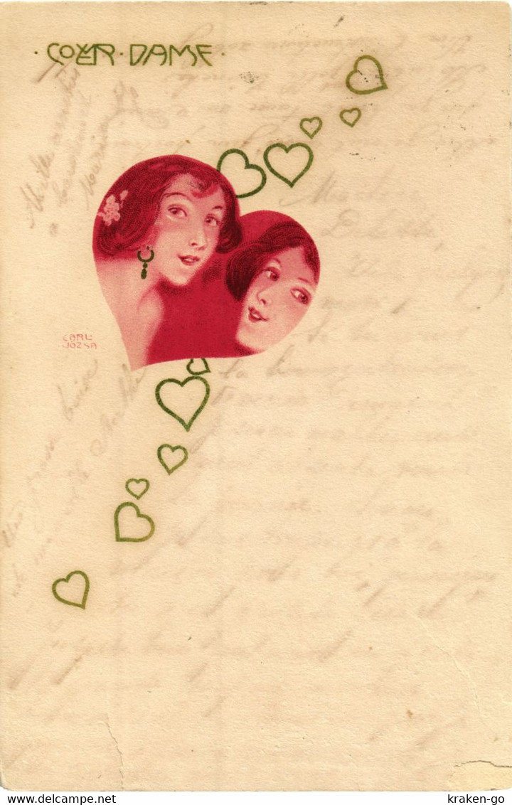 CPA JOZSA RAPHAEL KIRCHNER - "Cover Dame" - VG - K090 - Kirchner, Raphael