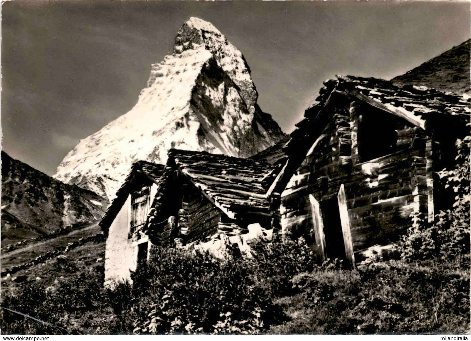 Zermatt - Alphütten Hubel Mit Matterhorn (2/15088) * 6. 9. 1957 - Phot. Gyger - Zermatt