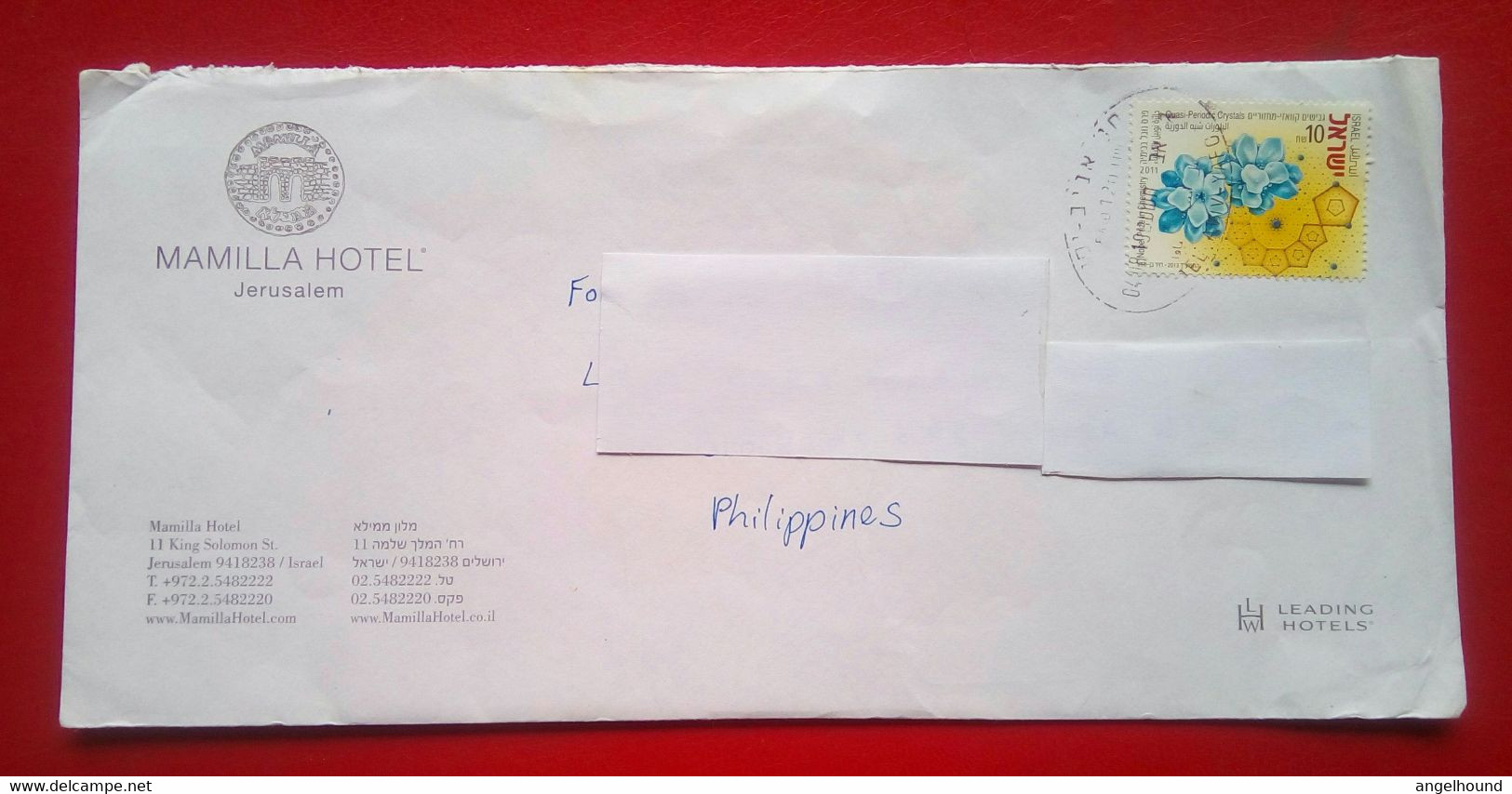 Commercial Cover From Israel To Philippines - Storia Postale
