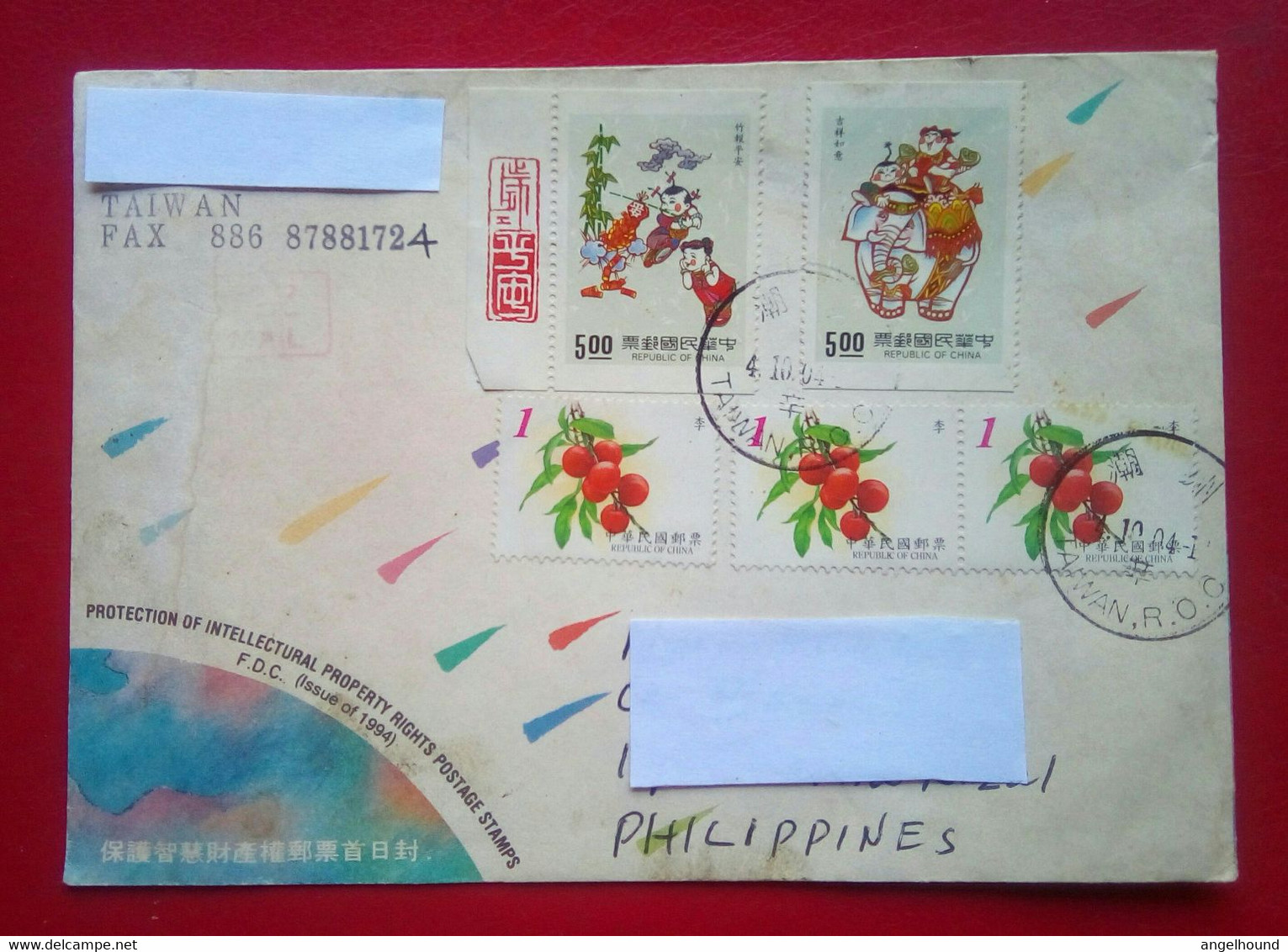 Cover From Taiwan To Philippines - Otros & Sin Clasificación