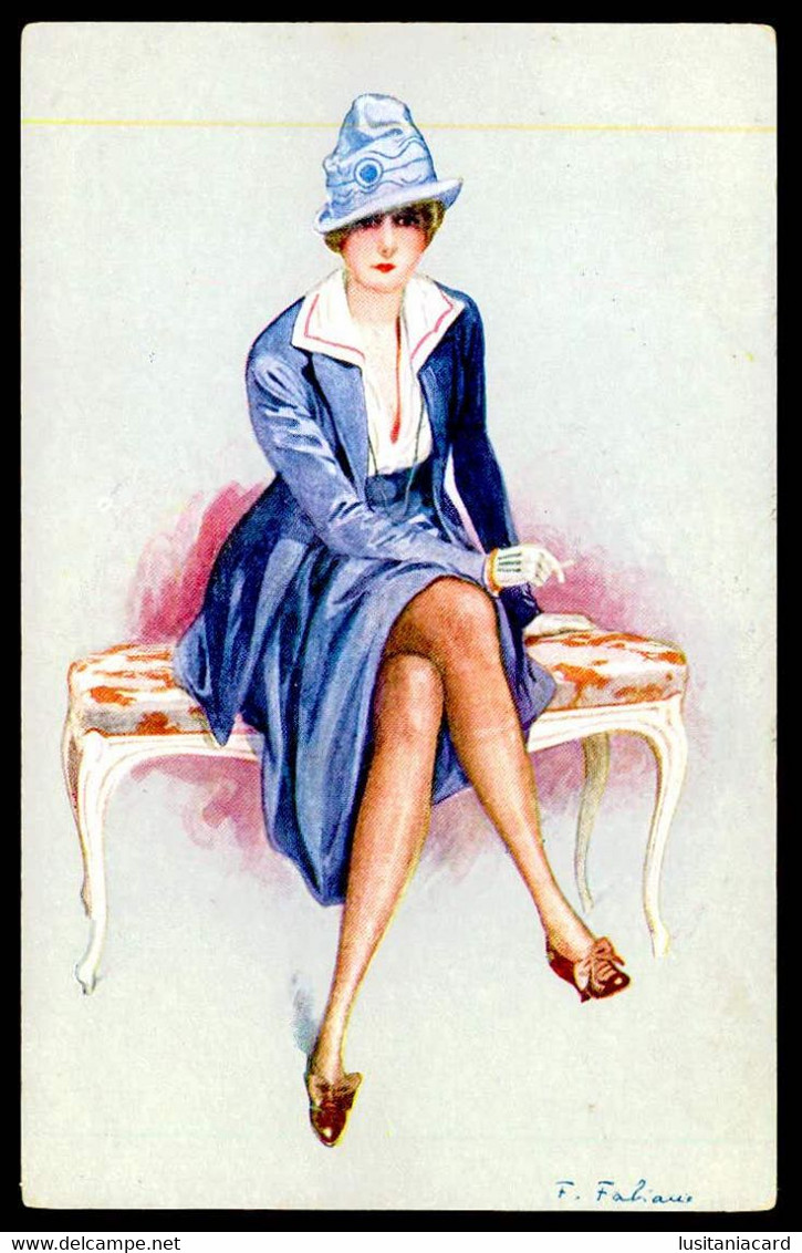 FRANCE - ILLUSTRATEURS  - « F.Fabiano» -  Nouvelles Petites Femmes. ( Ed. L.E. Paris, Série 59 Nº 5) Carte Postale - Fabiano