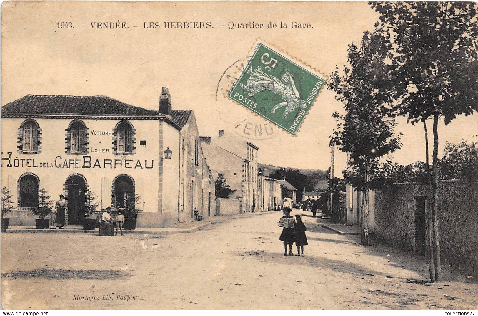 85-LES-HERBIERS- QUARTIERS DE LA GARE - Les Herbiers