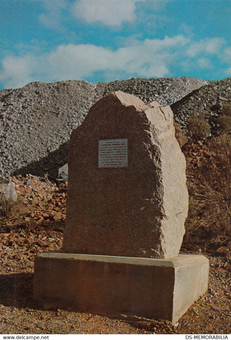 Kambalda - Nickel Mine , Memorial Of The First Hole Drilled - Otros & Sin Clasificación