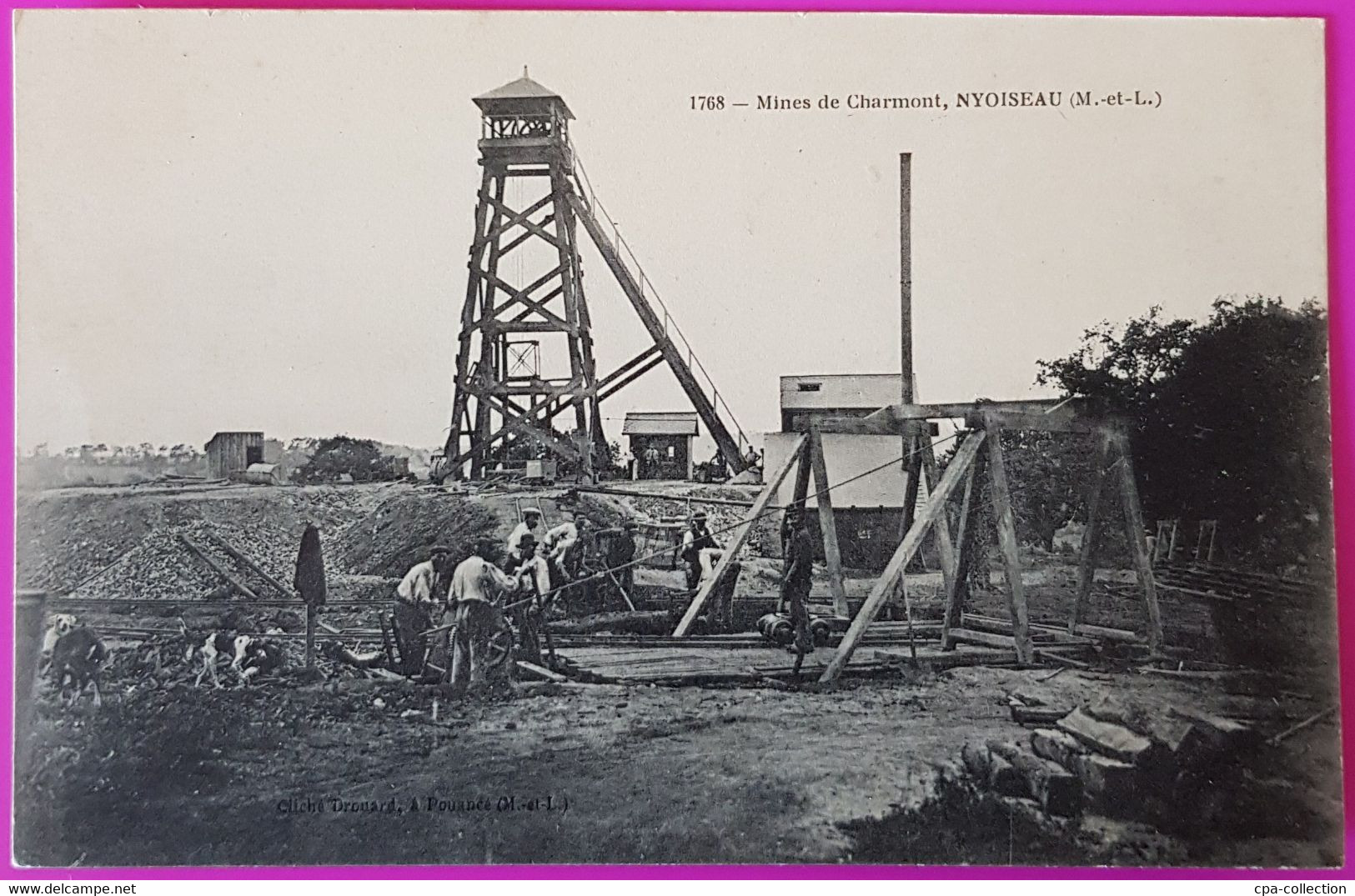 Cpa Mines De Charmont Nyoiseau Carte Postale 49 Maine Et Loire Peu Courante Mine Proche Segré - Segre