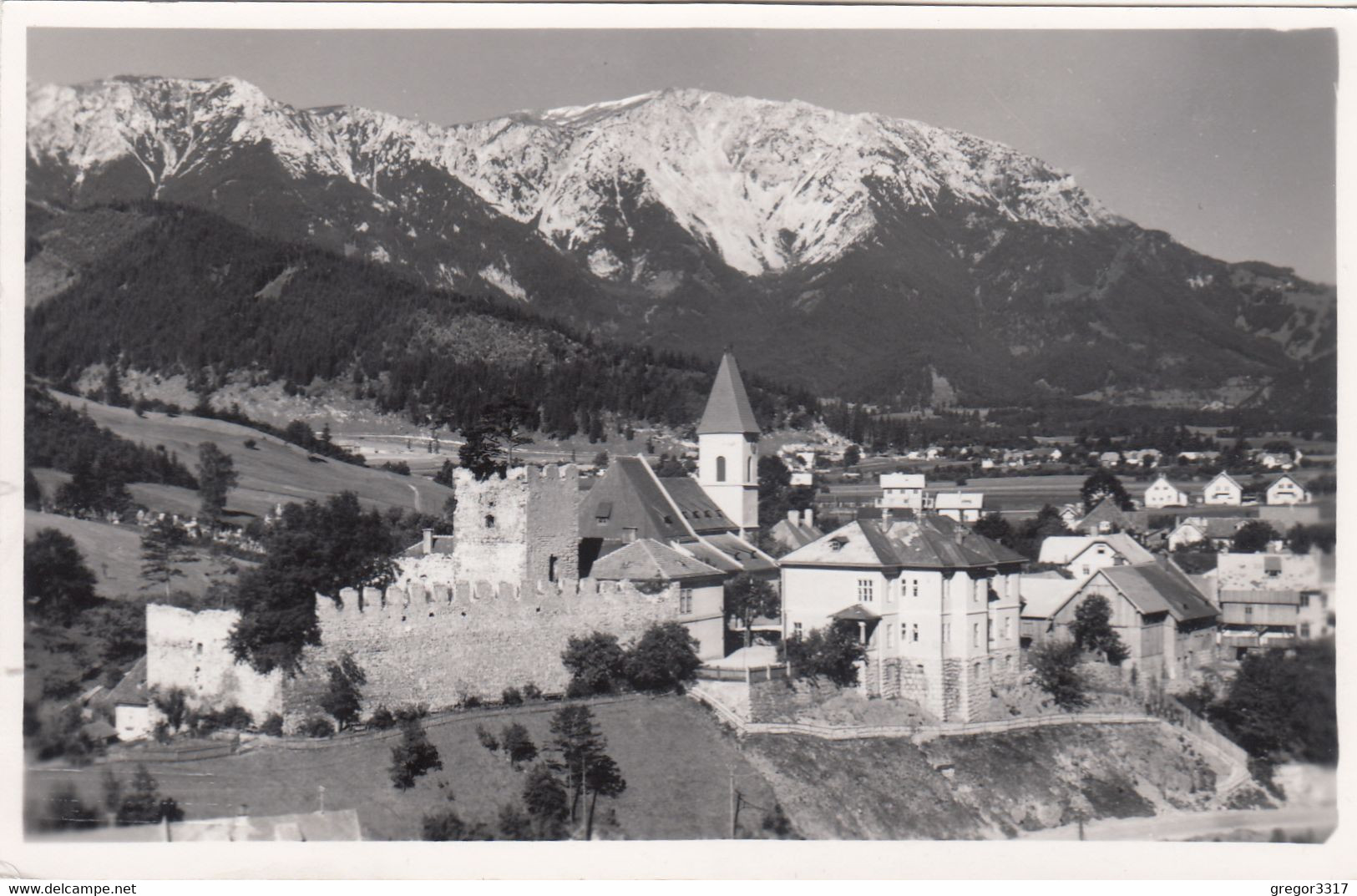 1995) PUCHBERG Am SCHNEEBERG - Tolle DETAIL AK Burg Kirche HAUS !! 1956 - Schneeberggebiet