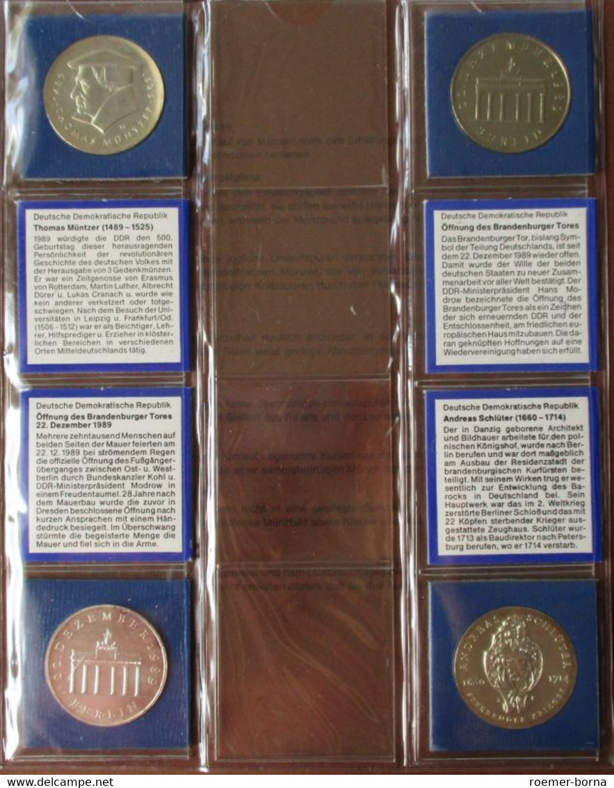 DDR Gedenkmünzensammlung komplett 123 Münzen Stempelglanz (123484)
