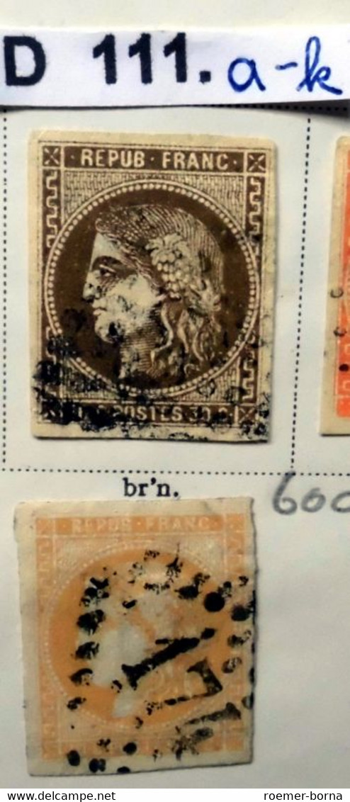 seltene Briefmarkensammlung Frankreich 1849 bis 1939 fast komplett