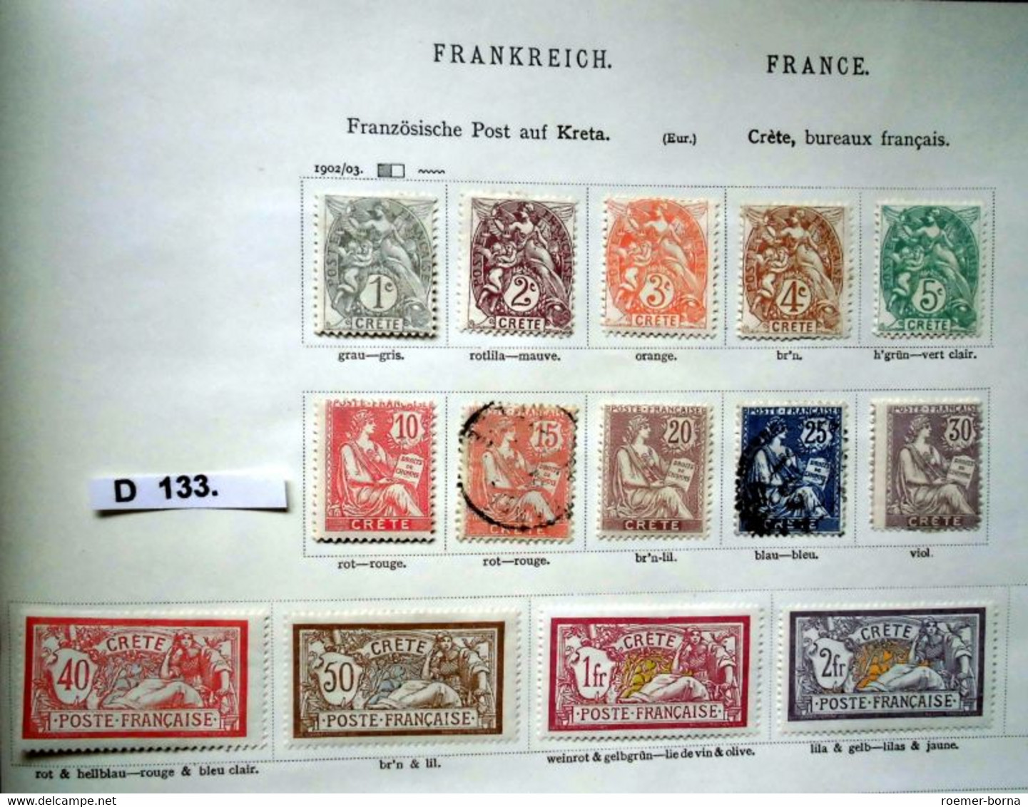 seltene Briefmarkensammlung Frankreich 1849 bis 1939 fast komplett