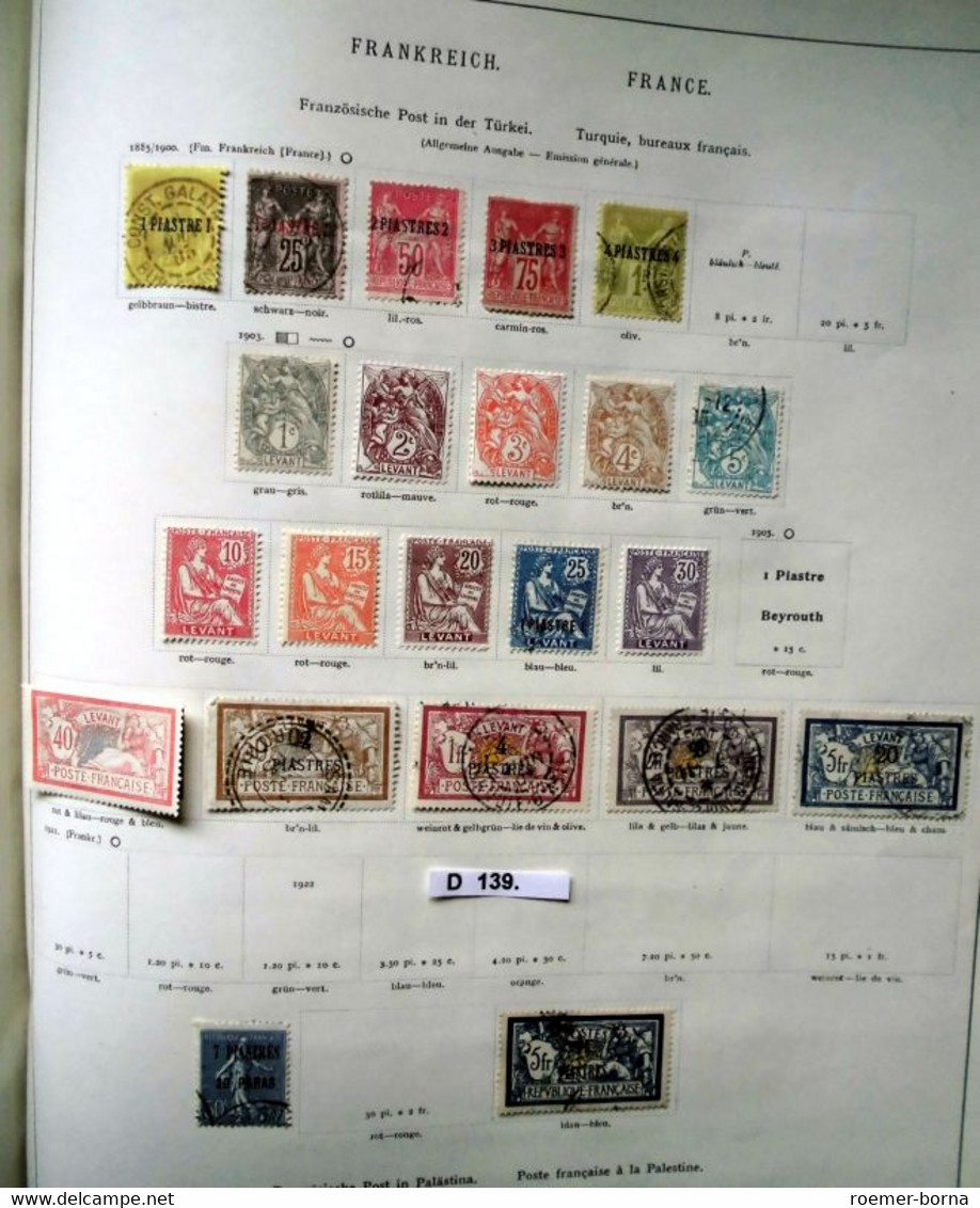 Seltene Briefmarkensammlung Frankreich 1849 Bis 1939 Fast Komplett - Sonstige & Ohne Zuordnung