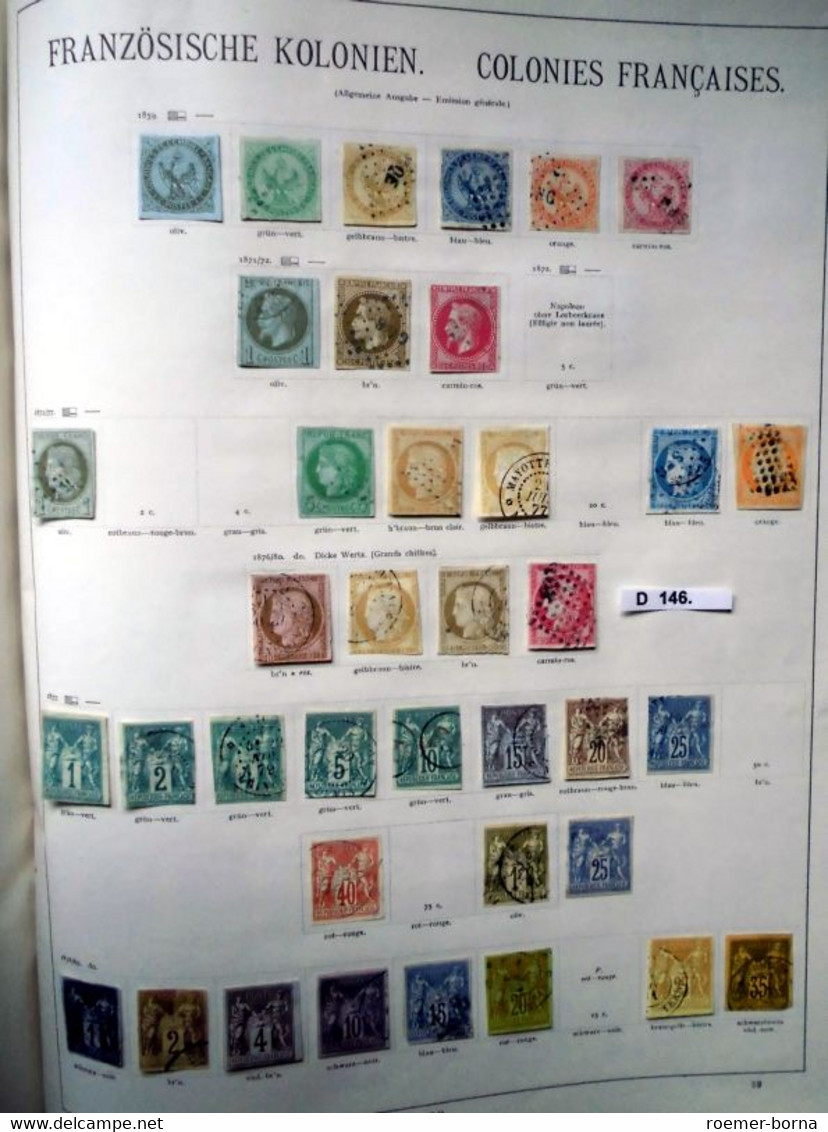 seltene Briefmarkensammlung Frankreich 1849 bis 1939 fast komplett