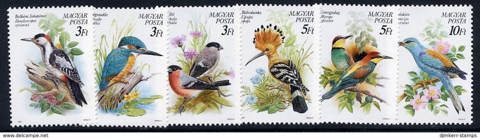 HUNGARY 1990 Protected Birds  MNH / **  Michel 4069-74 - Nuovi