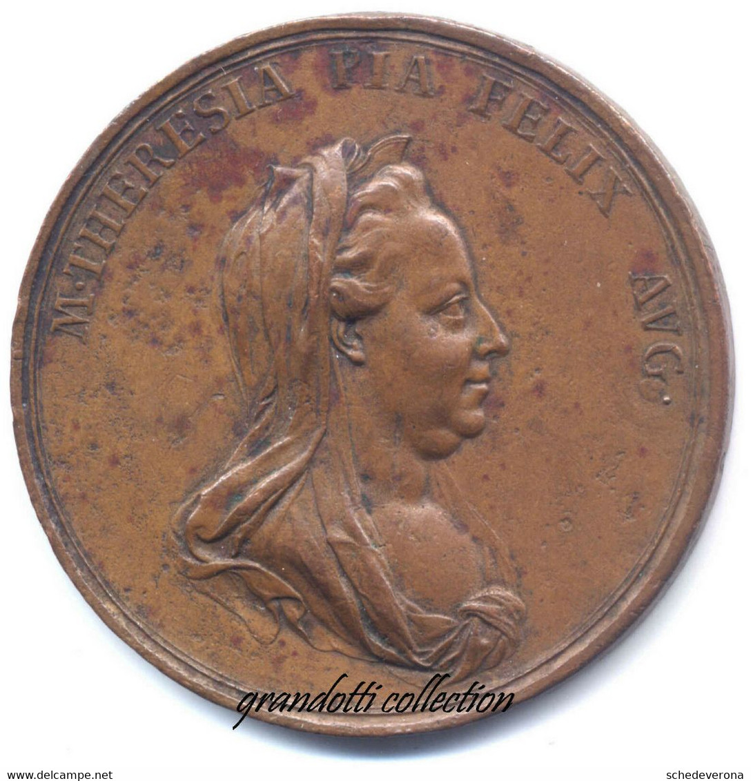 MARIA TERESA D'AUSTRIA 1765 RIFORMA FISCALE TRANSILVANIA RARA MEDAGLIA WÜRTH - Adel