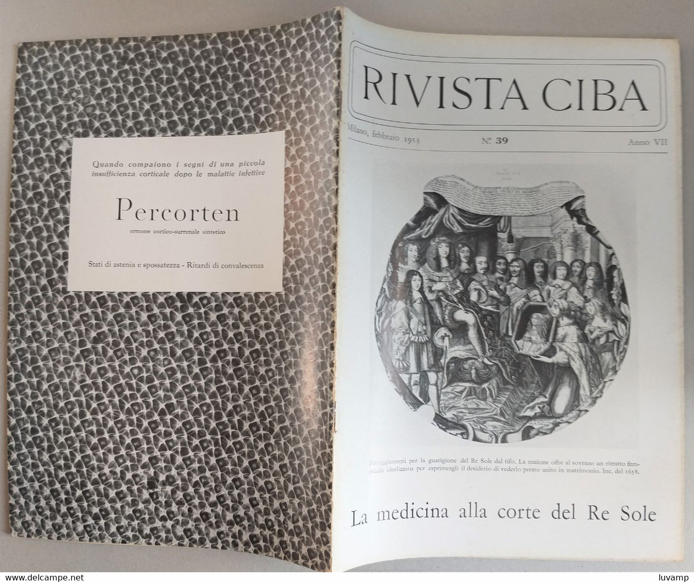 RIVISTA  DI MEDICINA CIBA  - MEDICINA CORTE RE SOLE N. 39 ( CART 77) - Salute E Bellezza