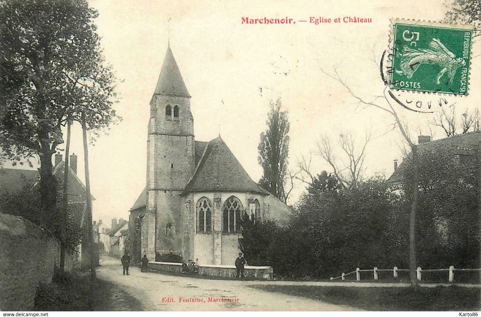 Marchenoir * Route , église Et Château - Marchenoir
