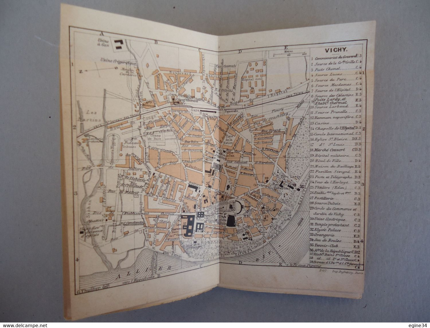 Allier- Guides Joanne - VICHY Et Ses Environs - 1906 - Plan, Carte Gravures - Auvergne