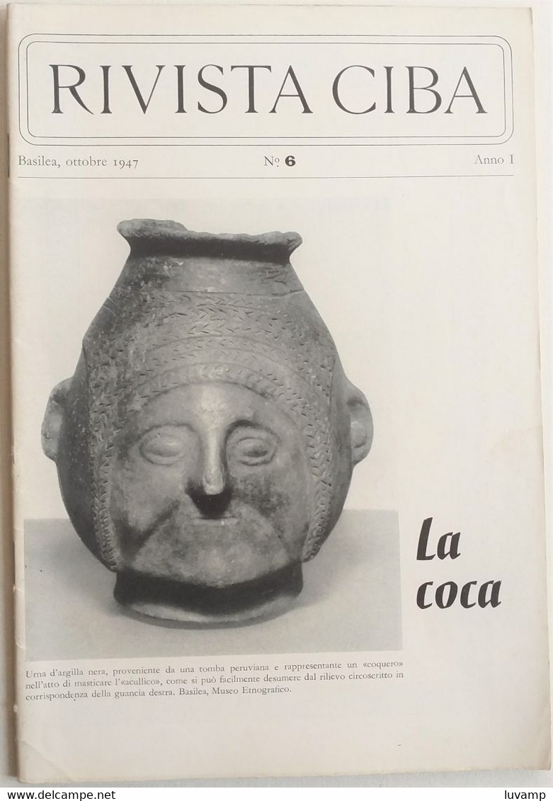 RIVISTA  DI MEDICINA CIBA  -  LA COCA  N. 6 ( CART 77) - Health & Beauty