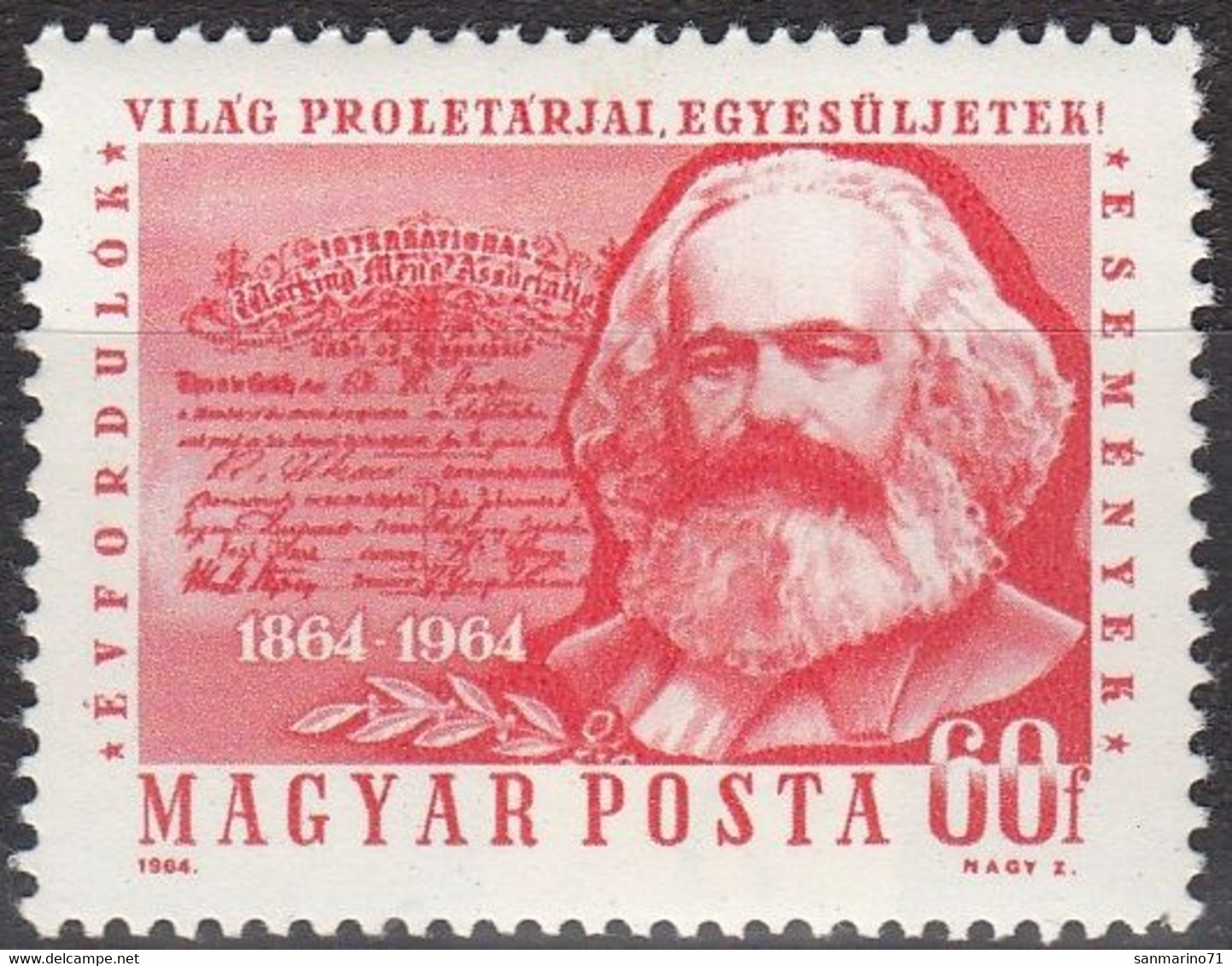 HUNGARY 2068,unused - Karl Marx