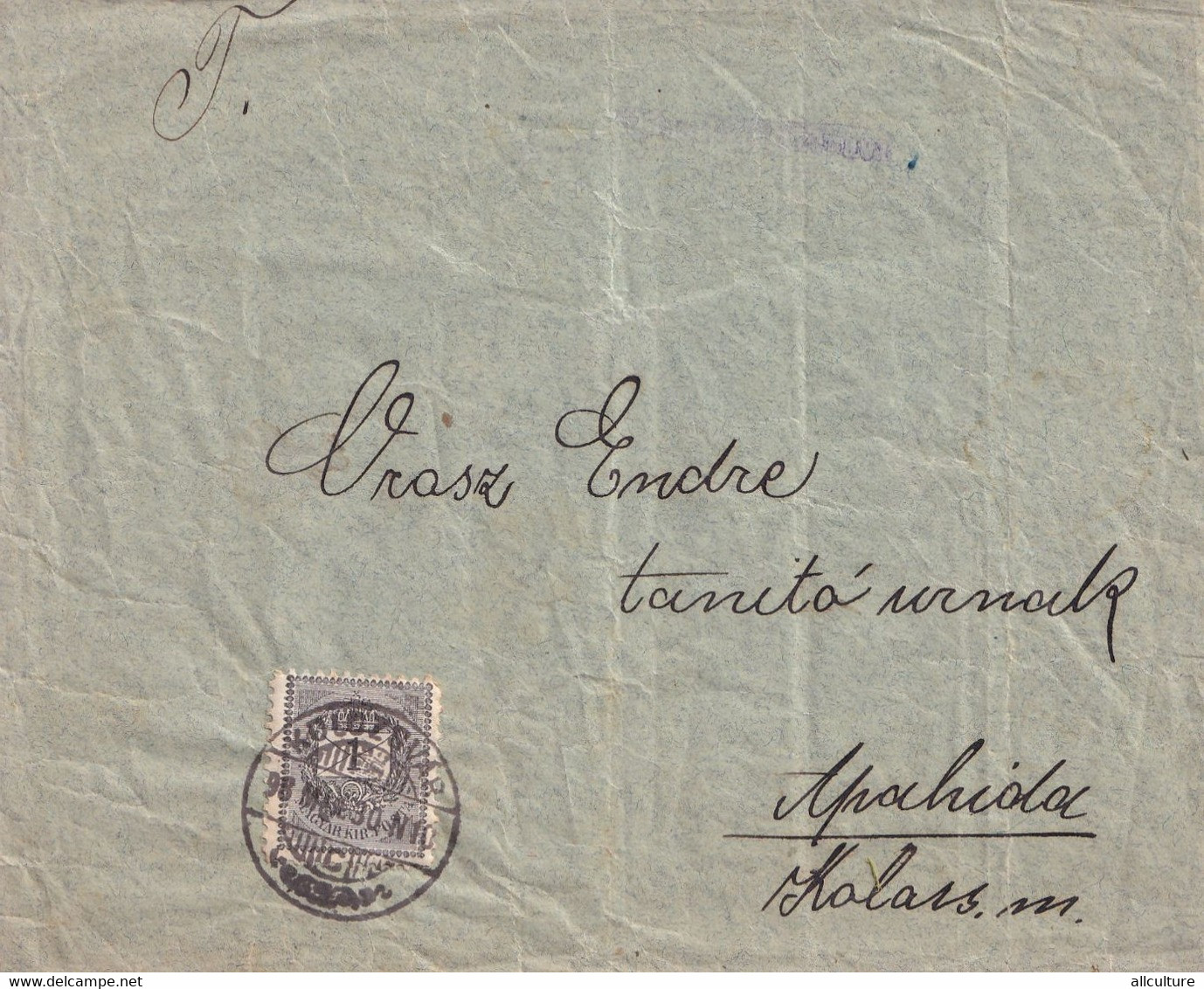 A1152 - APAHIDA  KOLOZSVAR  1898 STAMP  LETTER TO APAHIDA CLUJ - Covers & Documents