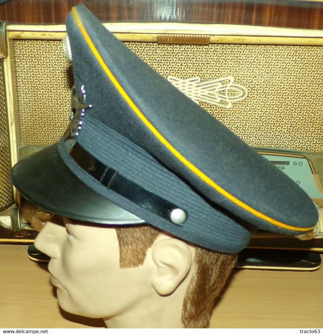 CASQUETTE  MILITAIRE DE L'ARMEE DE L'AIR DE L'EX ALLEMAGNE R.F.A DE 1965, FABRICANT BAMBERGER  MUTZEN INDUSTRIE , TAILLE - Casques & Coiffures