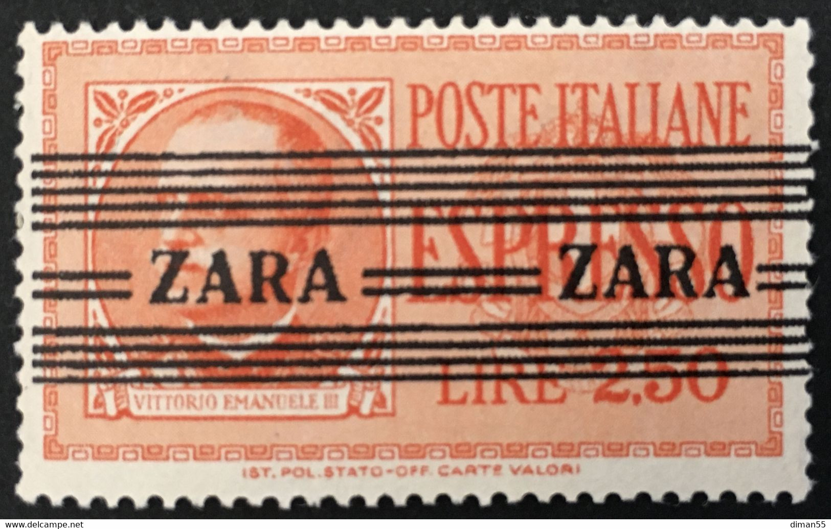 ZARA GERMAN OCC.- DEUTSCHE BES. Sassone Exp.E4 - MNH** Cat. 400 Euro - Ocu. Alemana: Zara