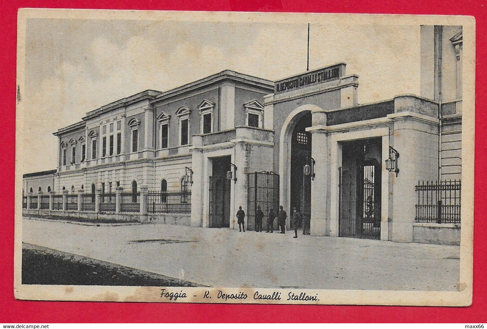 CARTOLINA VG ITALIA - FOGGIA - Regio Deposito Cavalli Stalloni - 9 X 14 - 1940 - Foggia